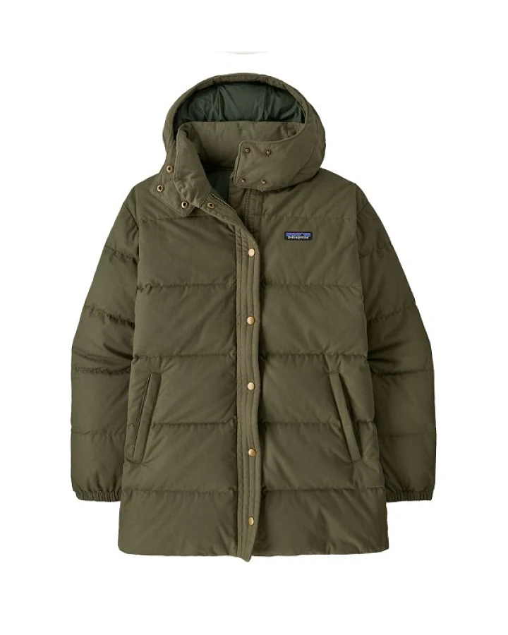 Patagonia - Women's Cotton Down Parka - Mantel Gr S oliv