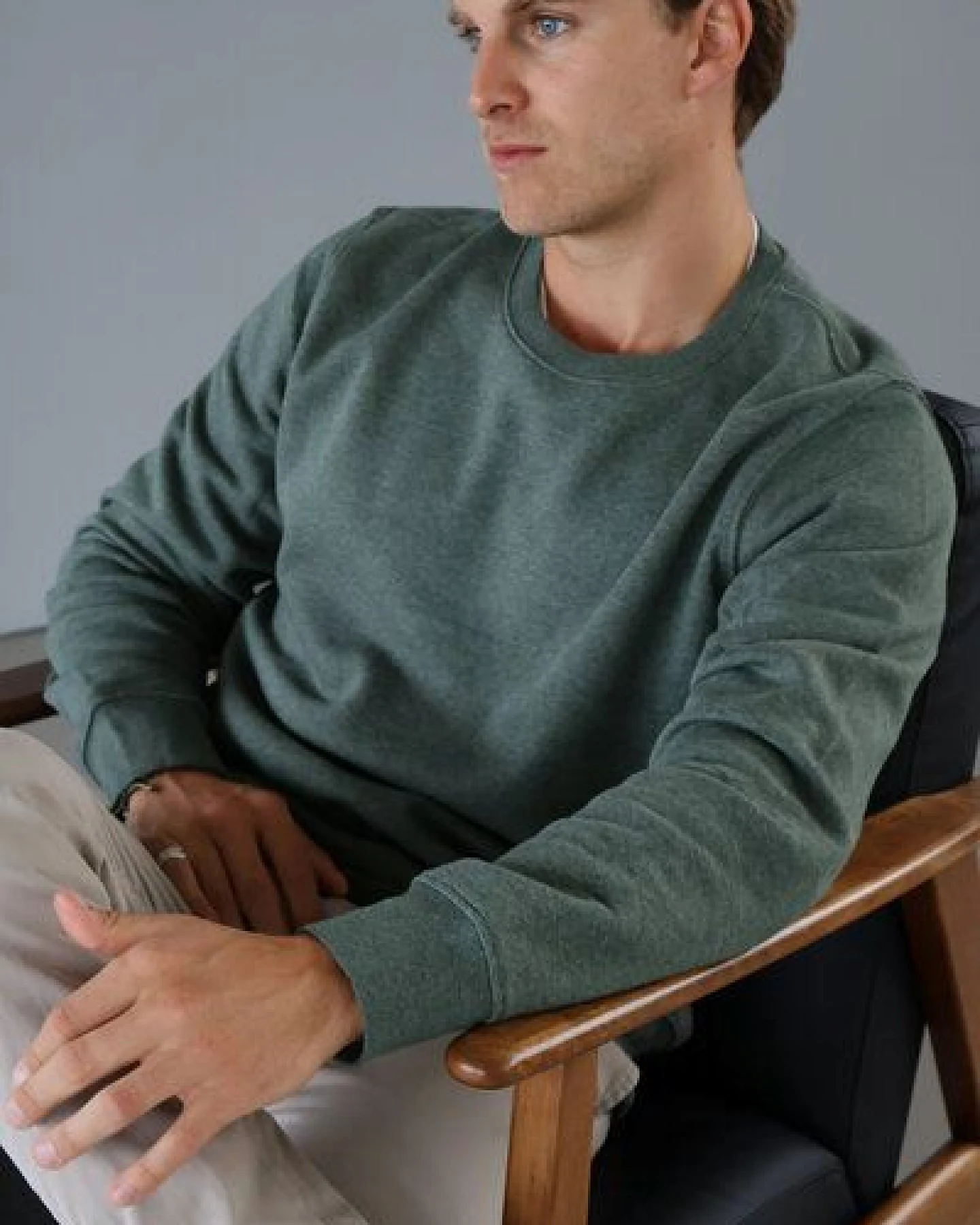 Kultgut Pro Earth - Biofair - Supersoft Sweatshirtpullover / Meliert – Ansicht 2