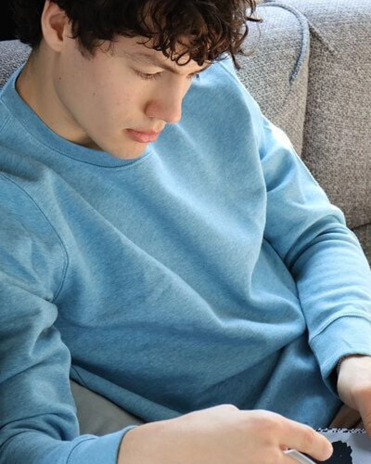 Kultgut Veganer Sweatpullover mit Recycling-Anteil / Meliert – Ansicht 2