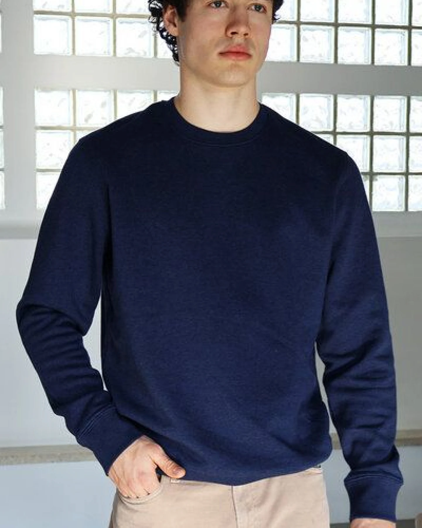 Kultgut Veganer Sweatpullover mit Recycling-Anteil / Meliert – Ansicht 2