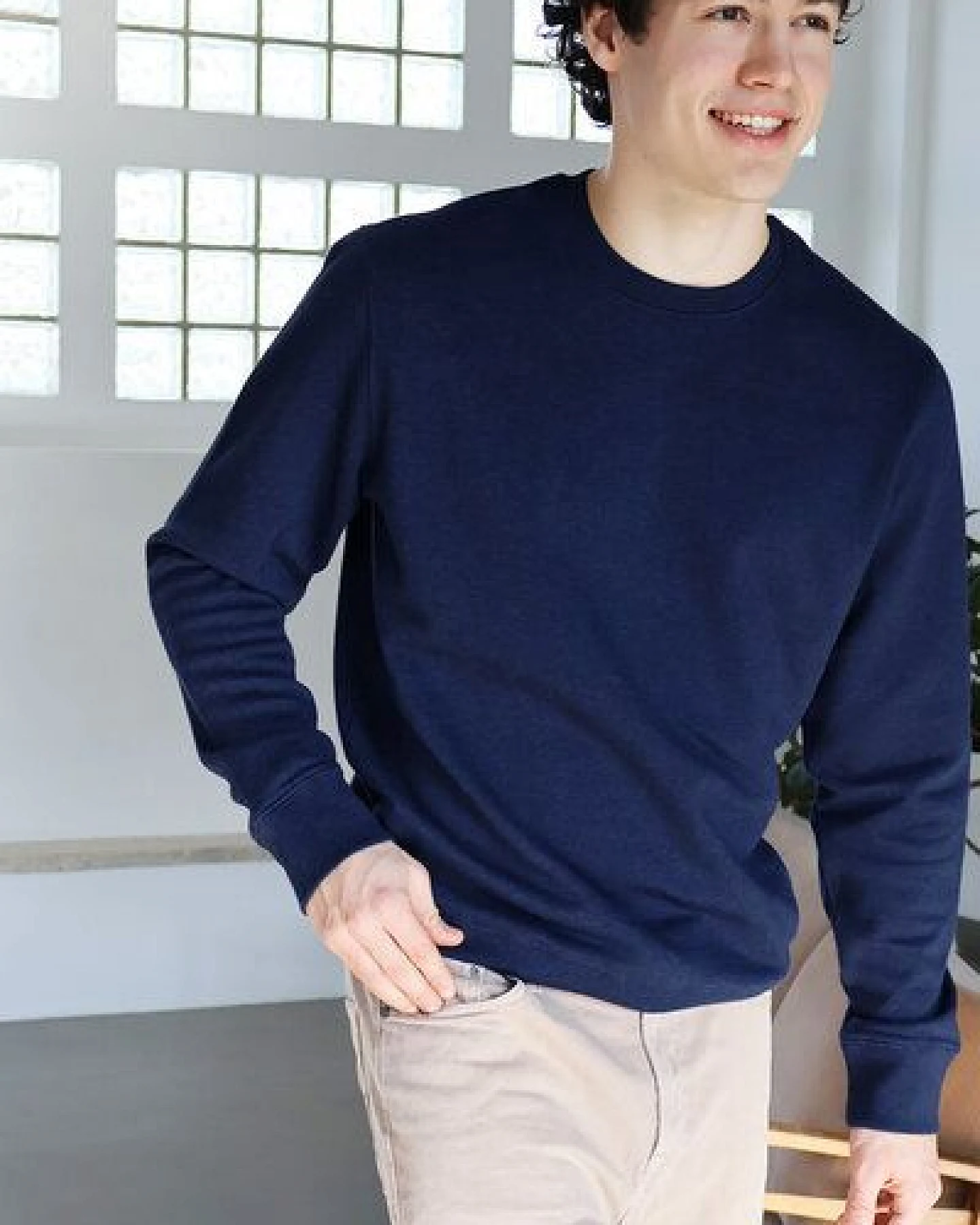 Kultgut Veganer Sweatpullover mit Recycling-Anteil / Meliert – Ansicht 3