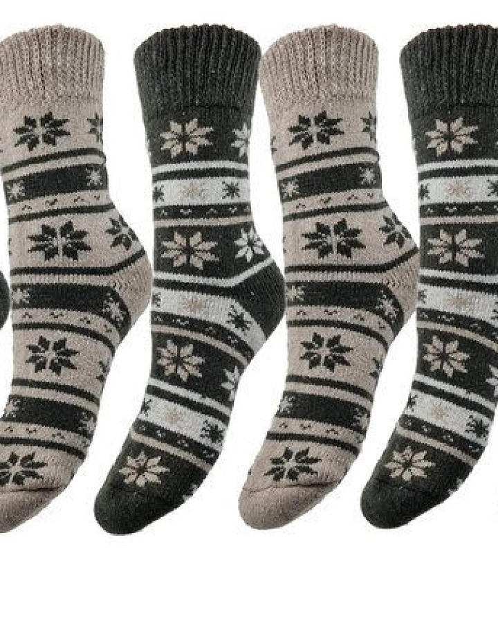 Bruno Barella Thermal Wintersocken aus Wolle im 6er Pack