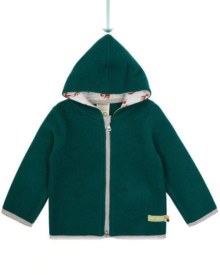 loud + proud Baby & Kinder Jacke Wollfleece, GOTS-zertifiziert