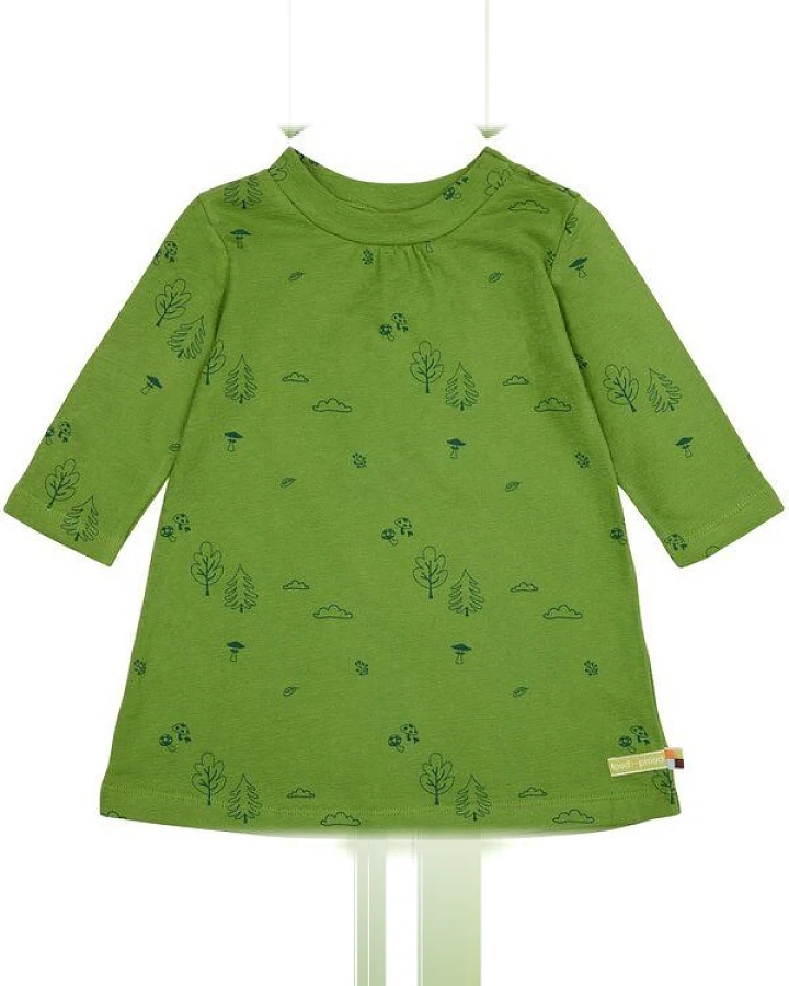 loud + proud Baby & Kinder Kleid Strukturstrick, GOTS-zertifiziert