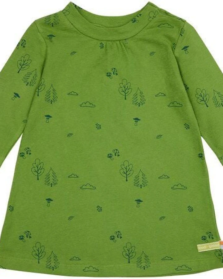 loud + proud Baby & Kinder Kleid Strukturstrick, GOTS-zertifiziert