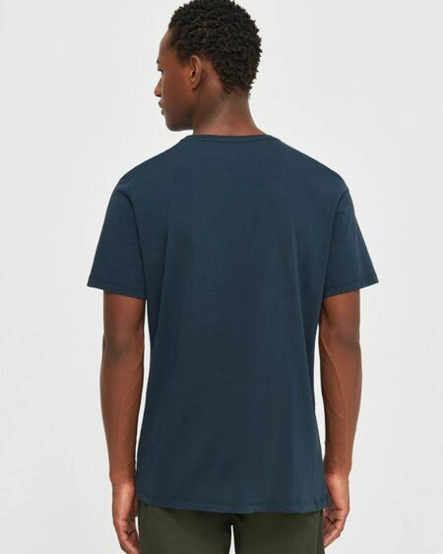 KnowledgeCotton Apparel Herren Basic Tee "AGNAR" - GOTS/Vegan – Ansicht 2