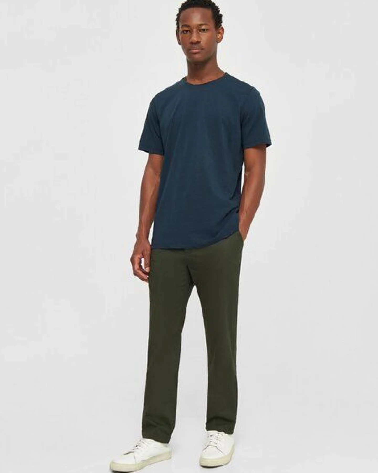 KnowledgeCotton Apparel Herren Basic Tee "AGNAR" - GOTS/Vegan – Ansicht 3