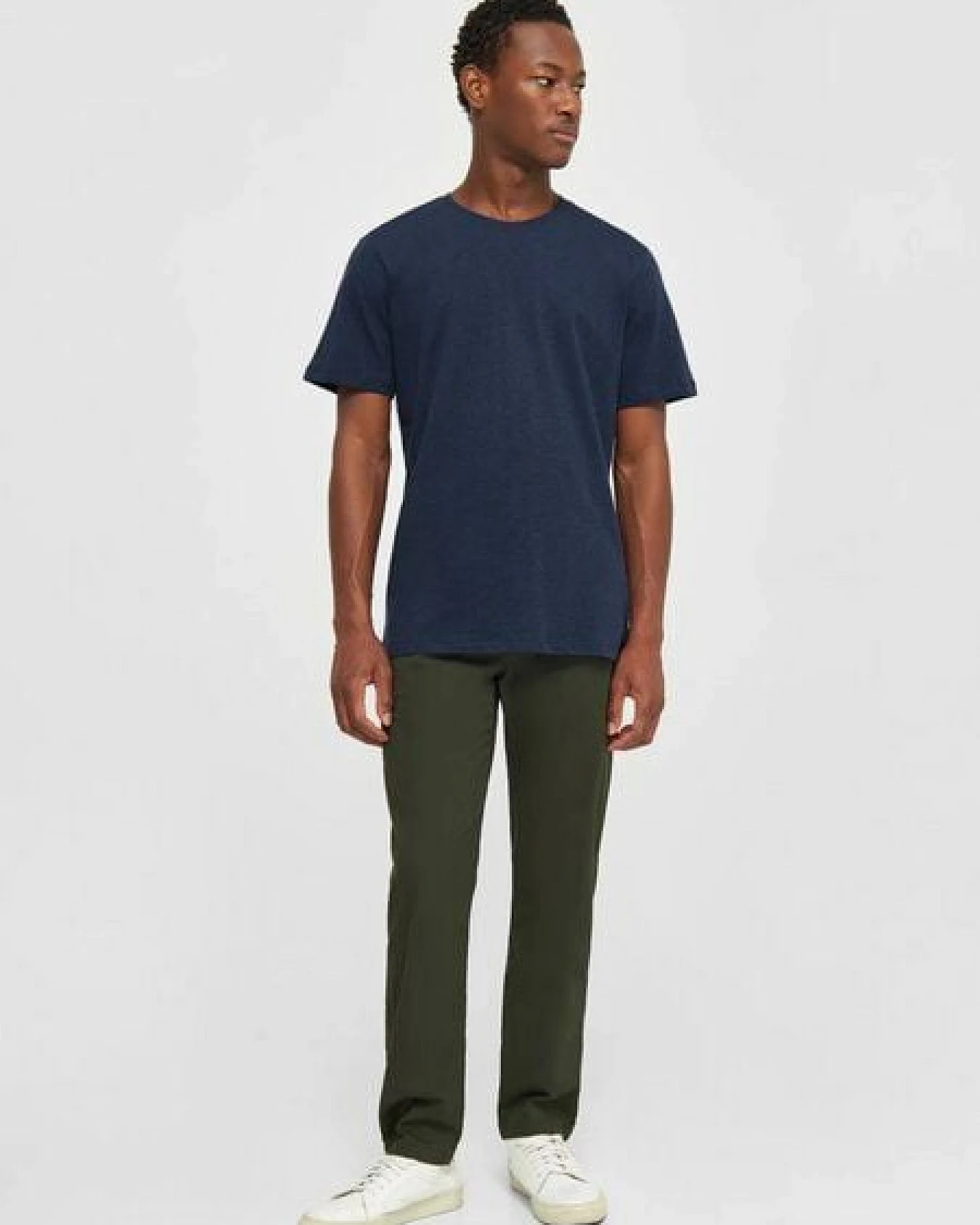 KnowledgeCotton Apparel Herren Basic Tee "AGNAR" - GOTS/Vegan – Ansicht 4