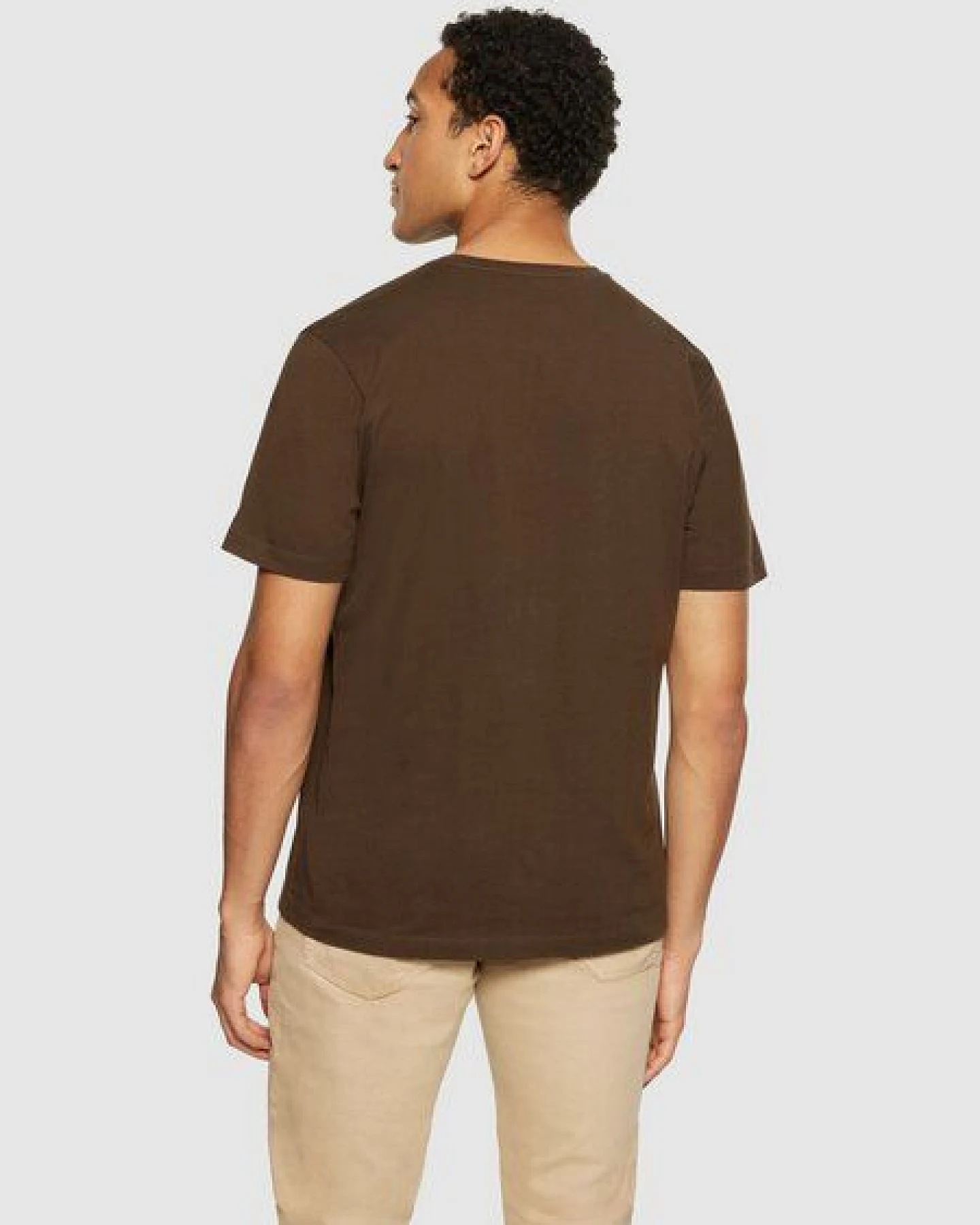 KnowledgeCotton Apparel Herren Basic Tee "AGNAR" - GOTS/Vegan – Ansicht 3