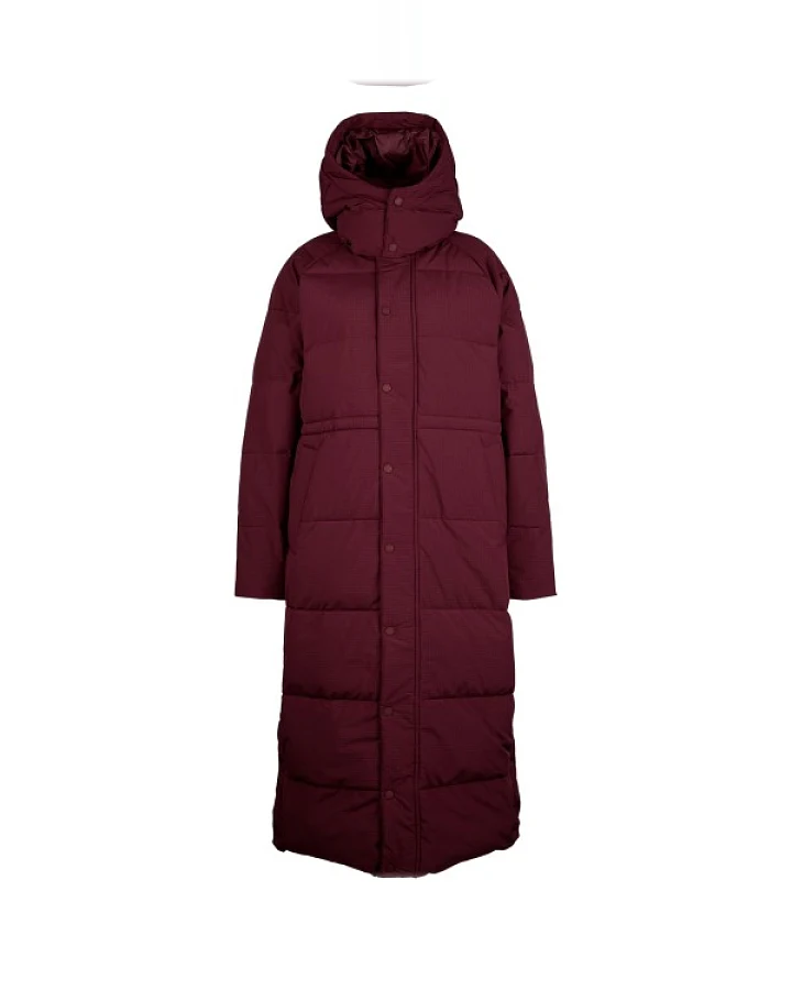 DEDICATED - Women's Long Puffer Jacket Karmas - Mantel Gr XL rot