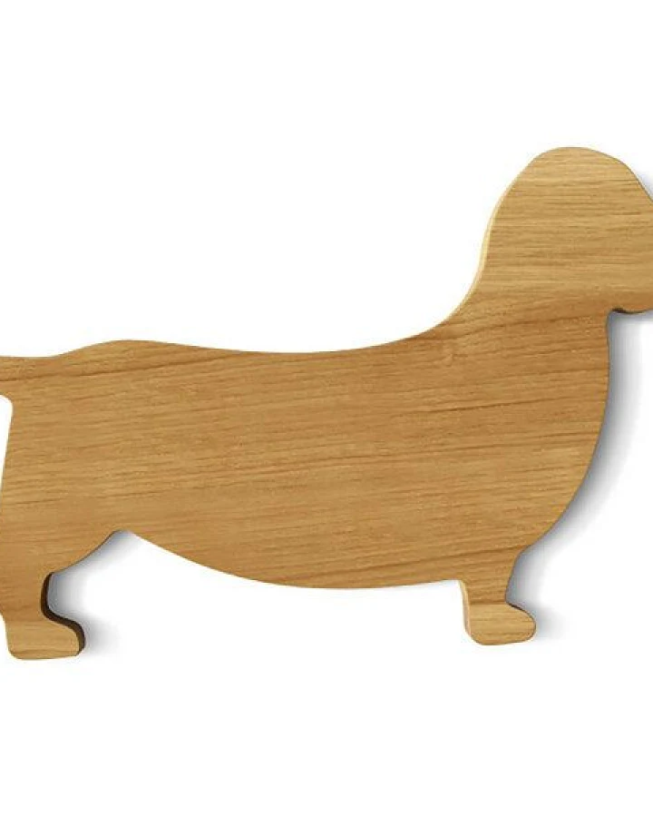 Servierbrett DACKEL - Holz Schneidebrett Hund von side by side