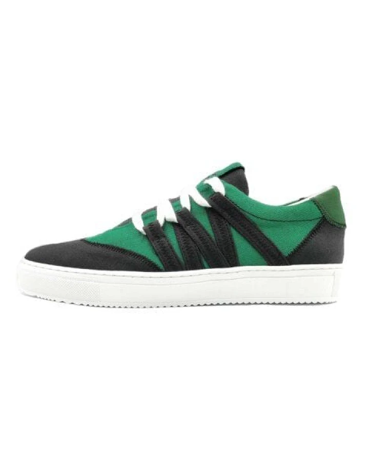 VAER LIMITIERT Nachhaltiger Sneaker: Recycled / Upcycled / Zirkulär / Vegan - Green White Phoenix