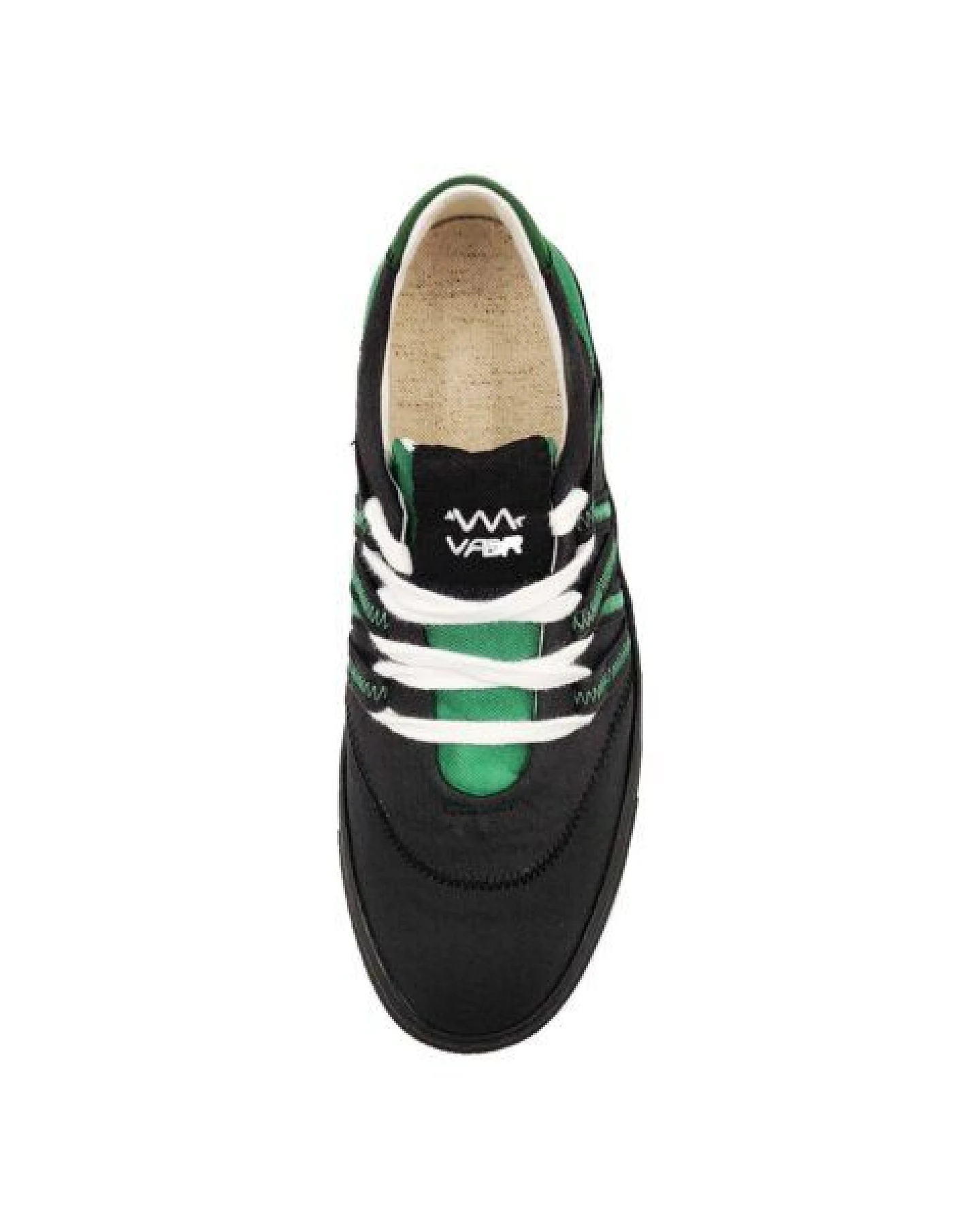 VAER LIMITIERT Nachhaltiger Sneaker: Recycled / Upcycled / Zirkulär / Vegan - Green Black Phoenix – Ansicht 3