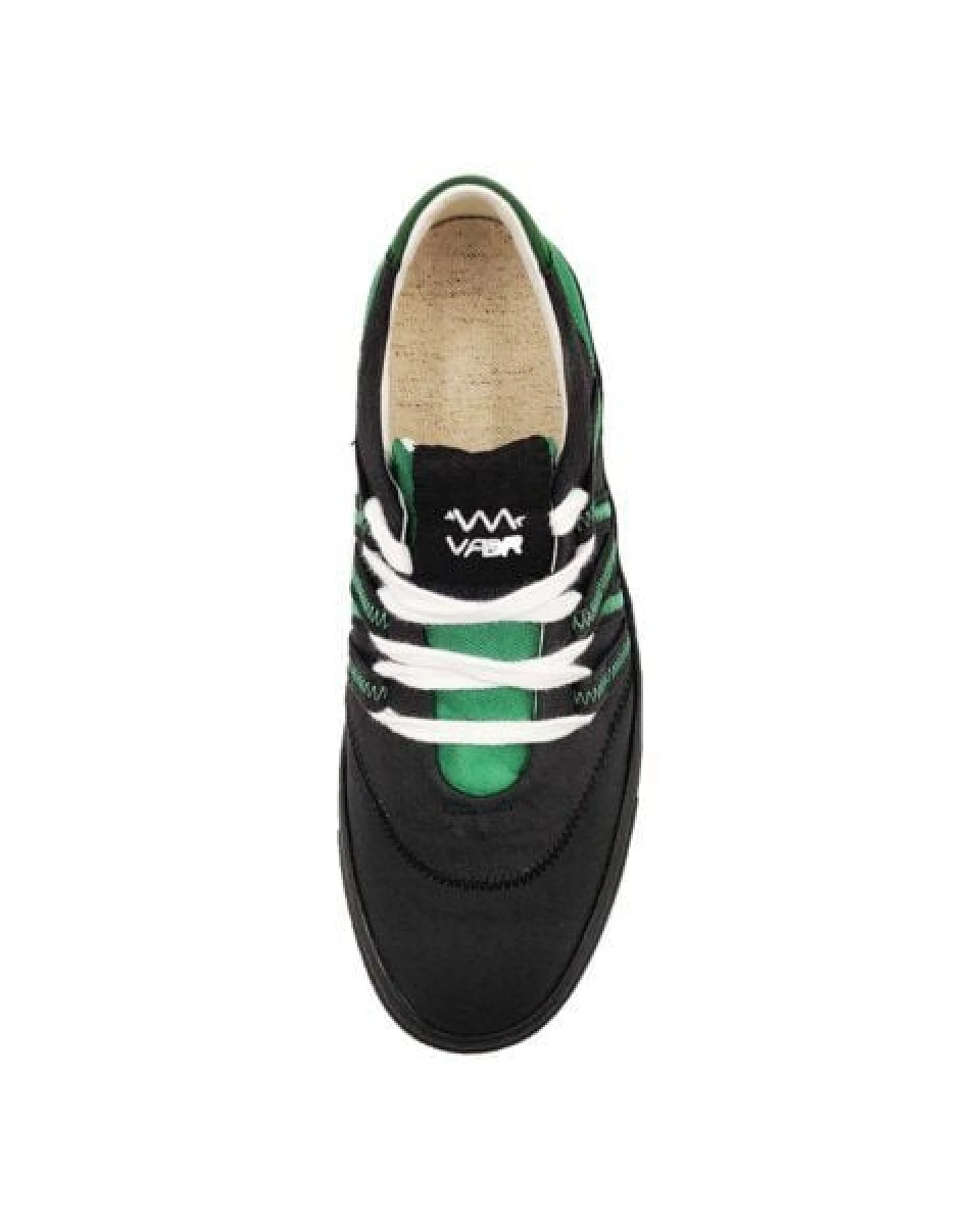 VAER LIMITIERT Nachhaltiger Sneaker: Recycled / Upcycled / Zirkulär / Vegan - Green Black Phoenix – Ansicht 3
