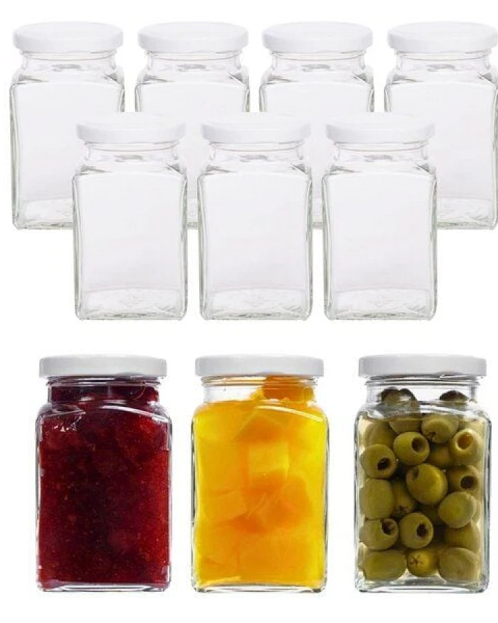mikken 10er Set Einmachgläser 260 ml mit Blueseal Deckel PVC-frei mit Beschriftungsetiketten