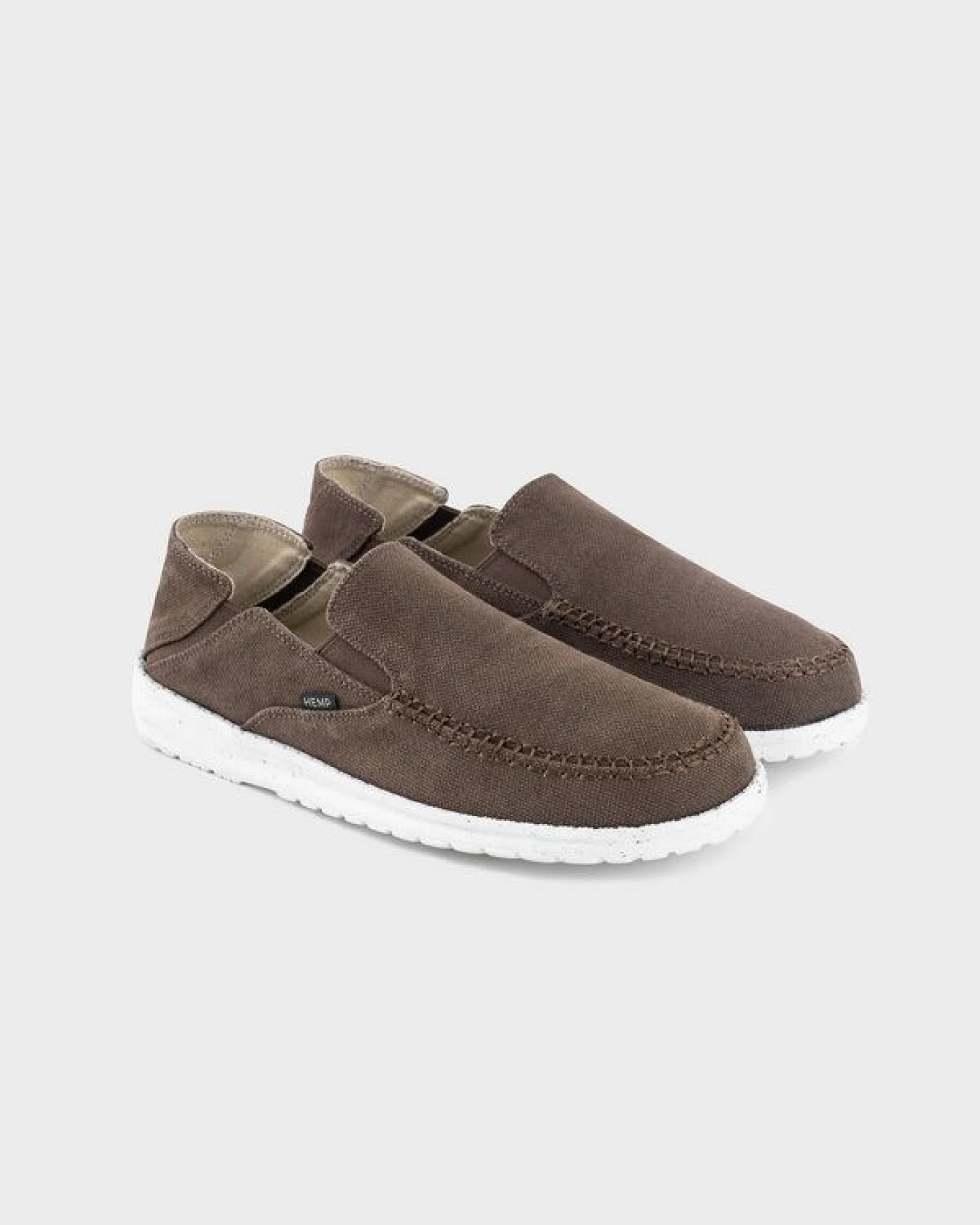 8000Kicks SunSlide Hanf-Slipper in Dunkelbraun – Ansicht 2