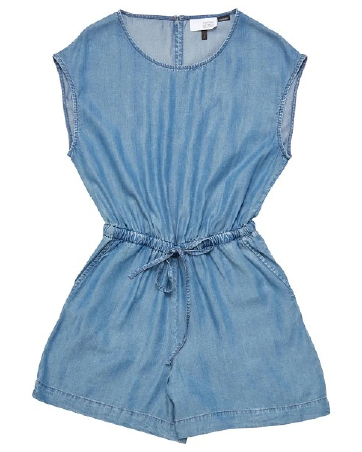 Mazine - Women's Denim Short Jumpsuit - Jumpsuit Gr XXL blau