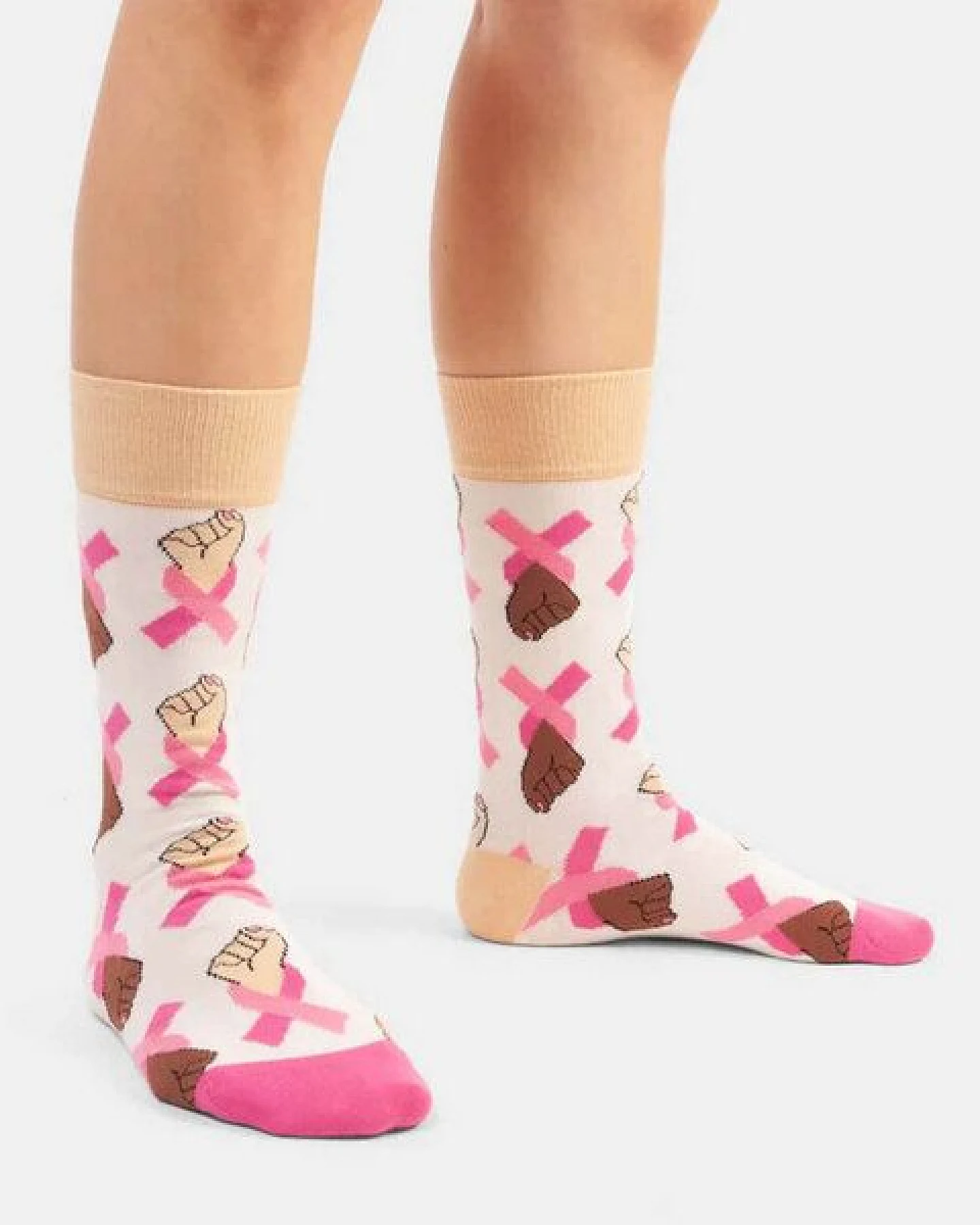 DillySocks Pink Ribbon Charity Socken – Ansicht 3