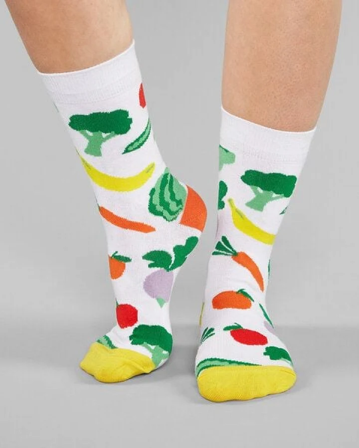 DEDICATED Sigtuna Socken Vegetables - White