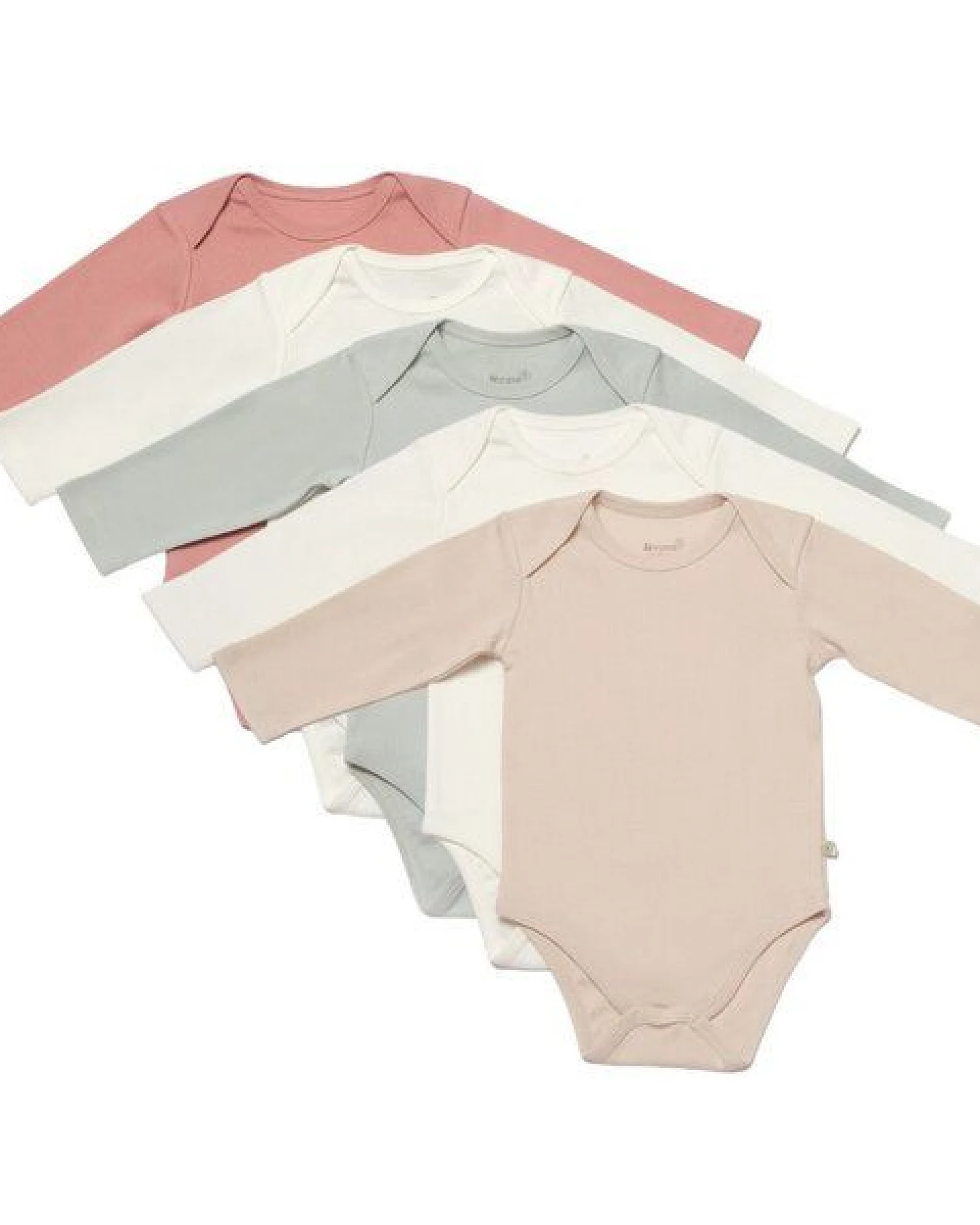 Biorganic 5er-Pack Baby Body Unisex Langarm, GOTS-zertifiziert – Ansicht 2