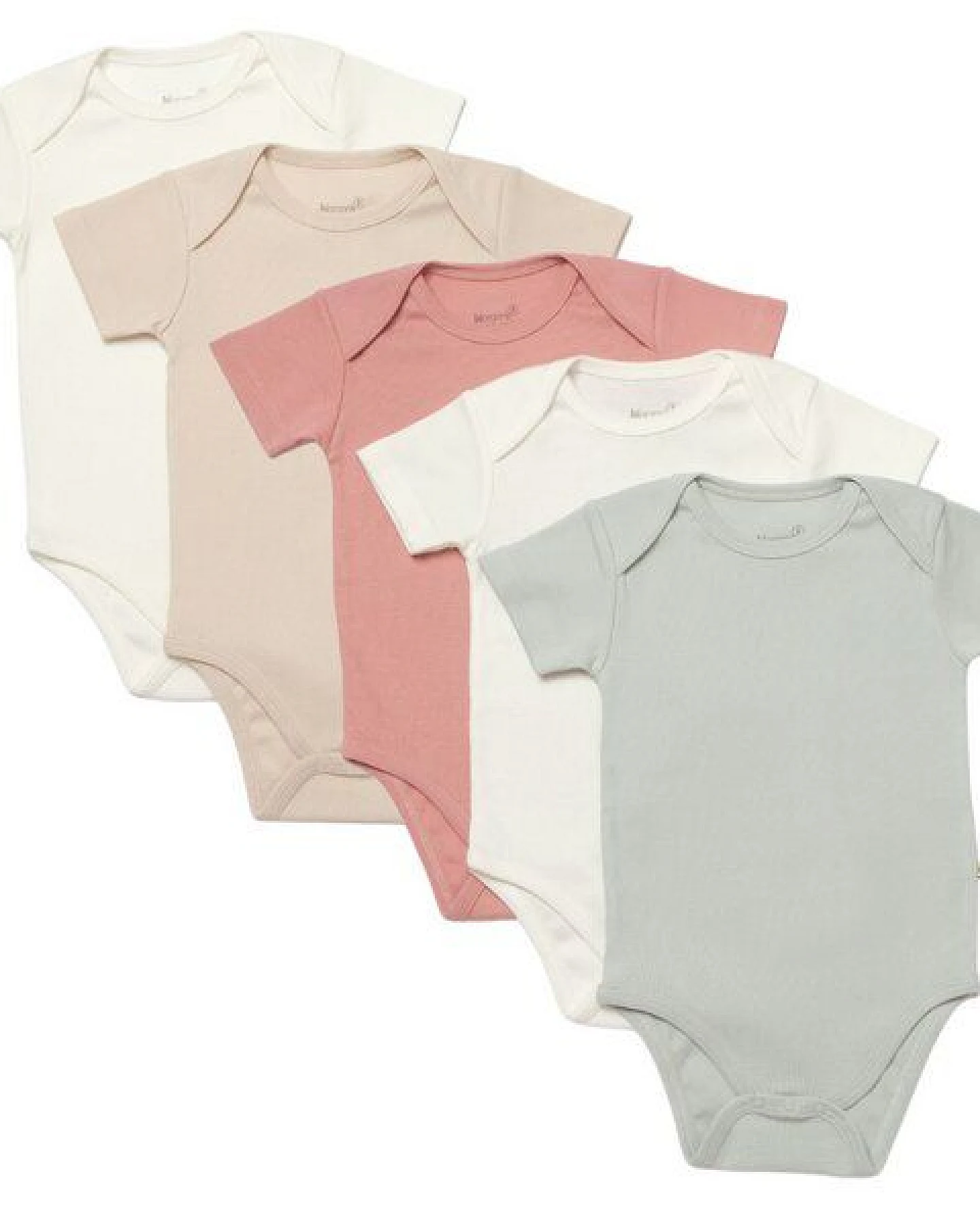 Biorganic 5er-Pack Baby Body Unisex Kurzarm, GOTS-zertifiziert – Ansicht 2