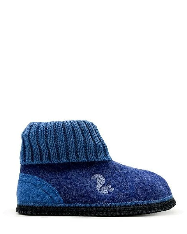 Kids "thies ® Mountain Wool Slipper Boot" aus reiner, ökologischer Schurwolle, made in Austria