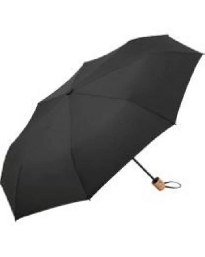 FARE Mini-Taschenschirm Sicherheitsschieber Gerader Griff mit Einkaufstasche