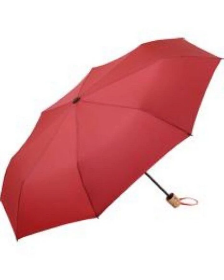 FARE Mini-Taschenschirm Sicherheitsschieber Gerader Griff mit Einkaufstasche