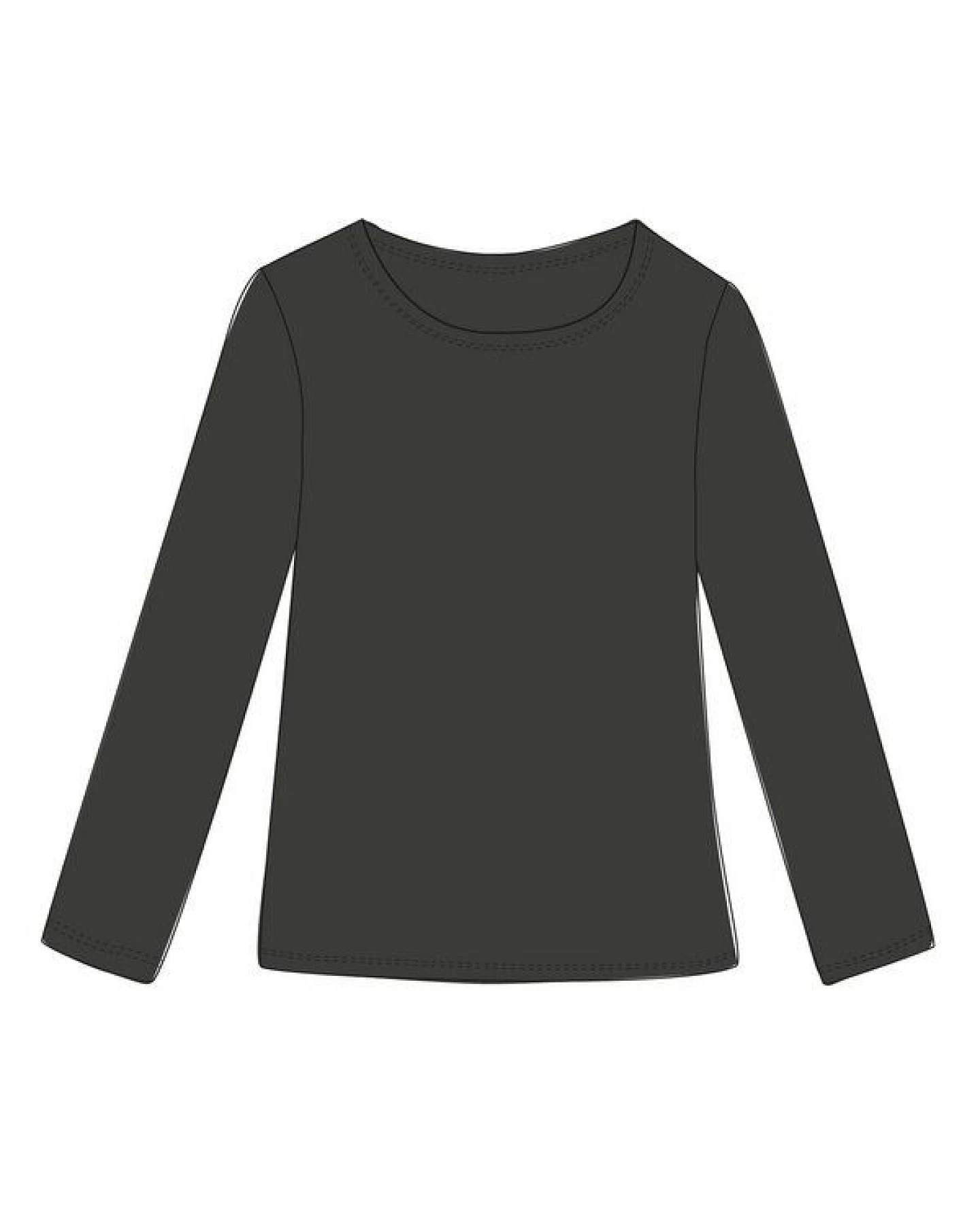 Heidekönigin Langarmshirt Uni Basic GOTS – Ansicht 2