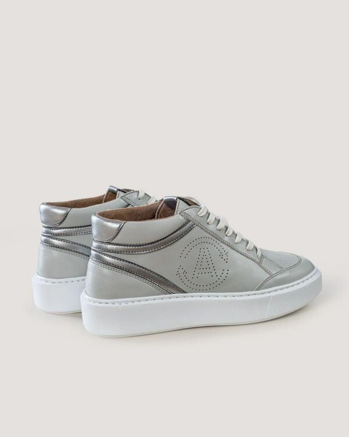 AGAZI BLANKA (grey) - apple leather sneakers (vegan, plant-based) – Ansicht 4