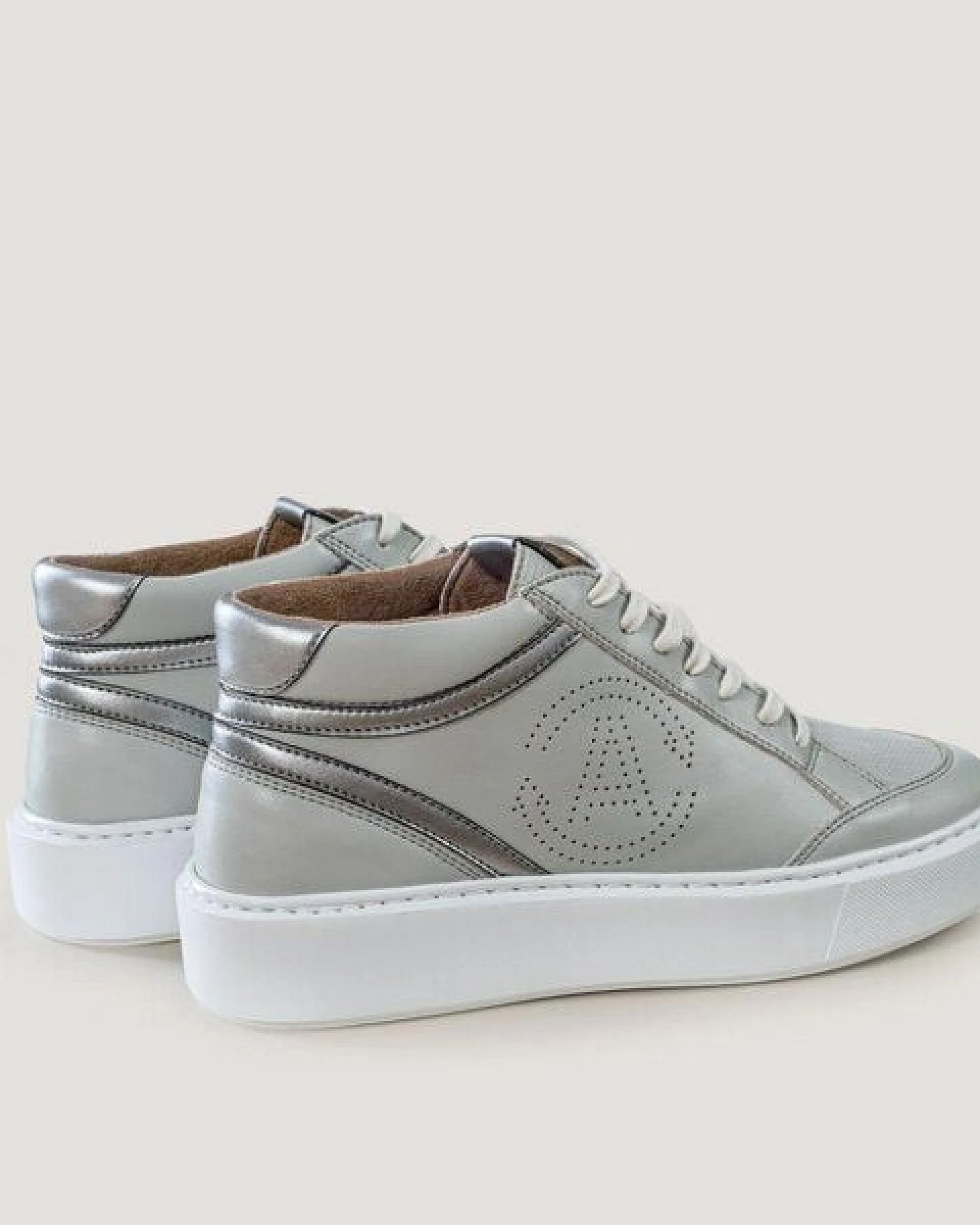 AGAZI BLANKA (grey) - apple leather sneakers (vegan, plant-based) – Ansicht 4