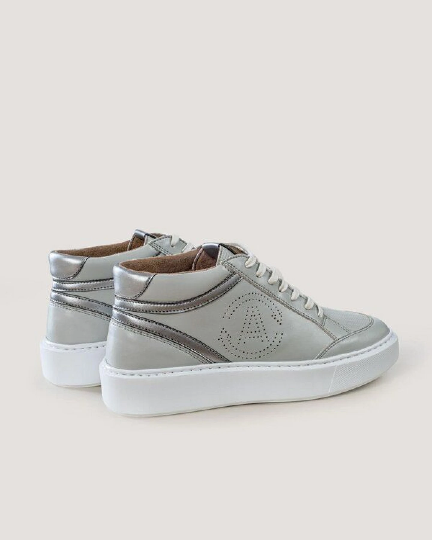 AGAZI BLANKA (grey) - apple leather sneakers (vegan, plant-based) – Ansicht 4