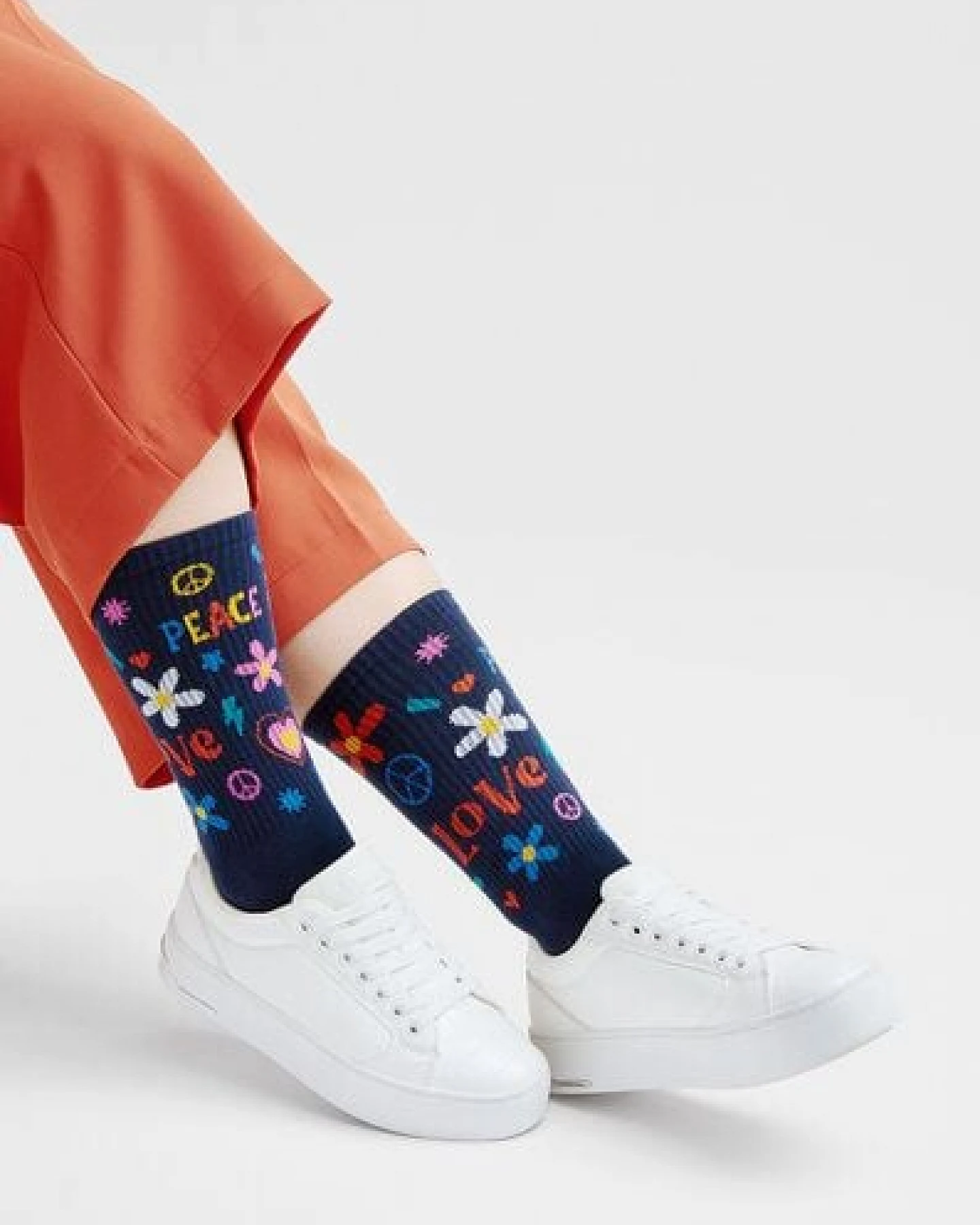 Natural Vibes Peace & Love Hippie Socken Bio GOTS – Ansicht 2