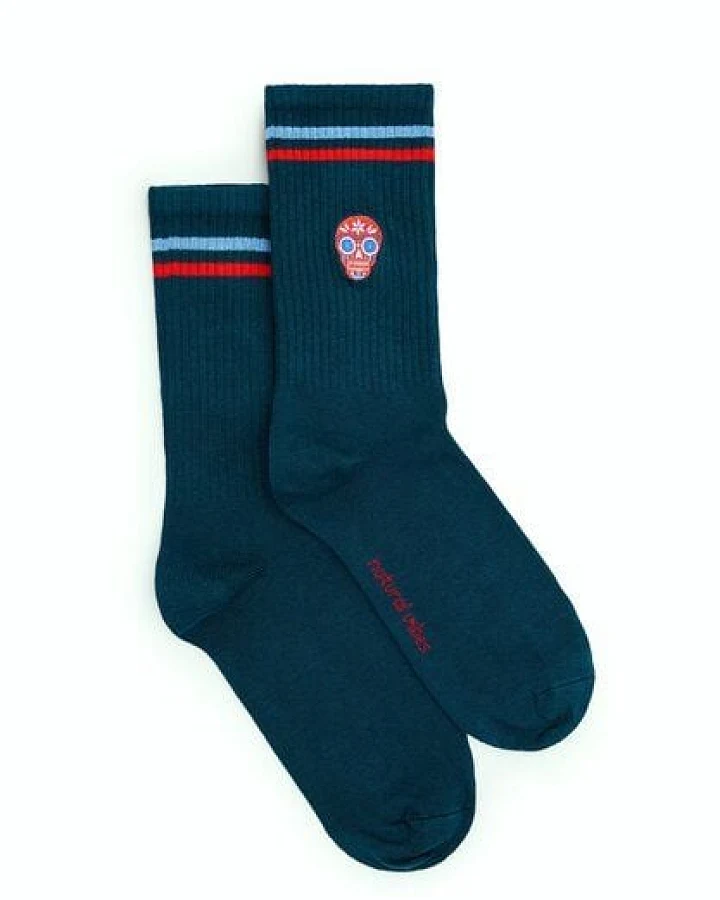 Natural Vibes Skull Socken Bio GOTS