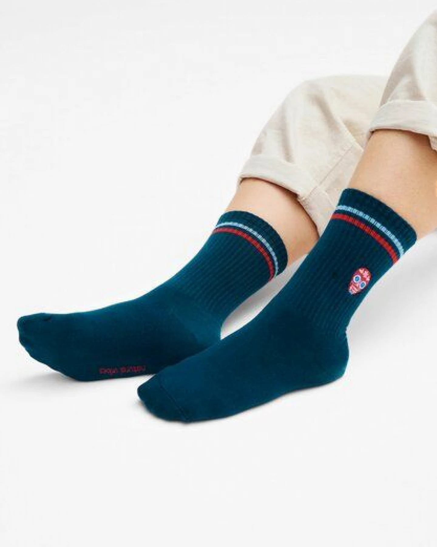 Natural Vibes Skull Socken Bio GOTS – Ansicht 2