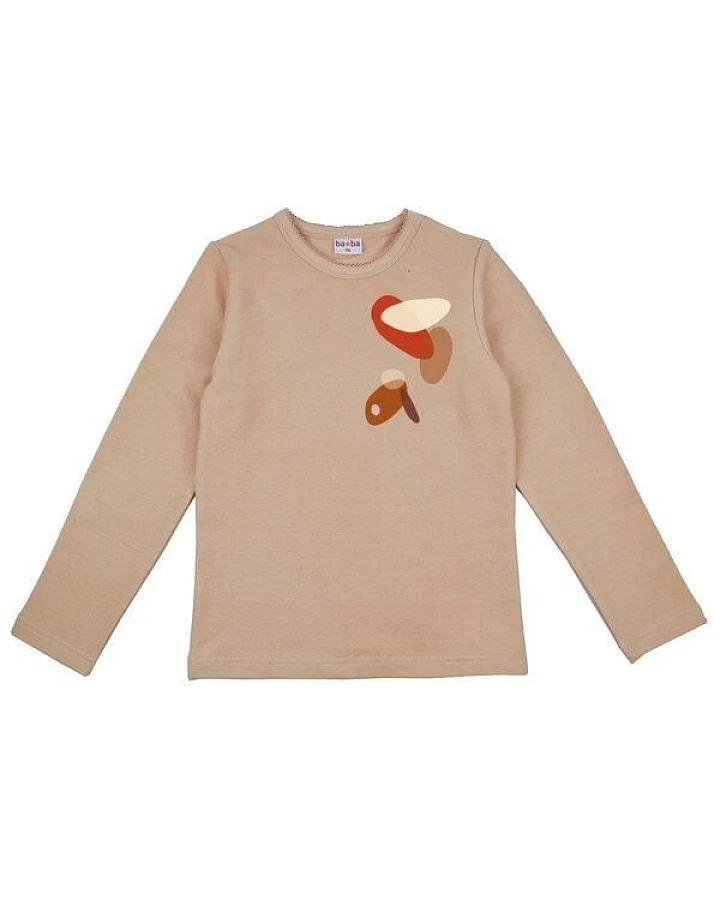 Langarm Shirt boulders in rosé von Baba Kidswear