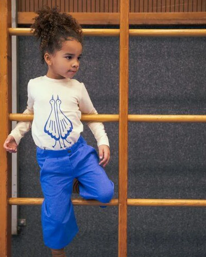 Langarmshirt mit Bird von baba Kidswear, kuschelig angerauht