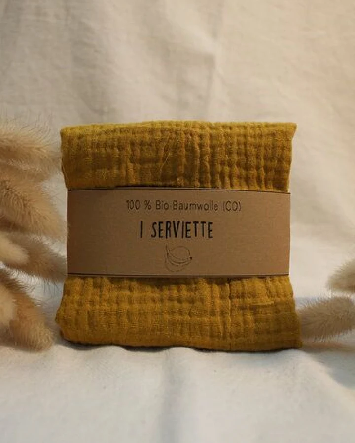 mango.bananen Stoffserviette aus Biobaumwolle