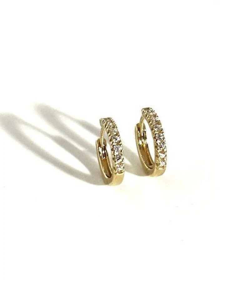 MOANINA Ohrringe Siena Hoops - 585 Massivgold