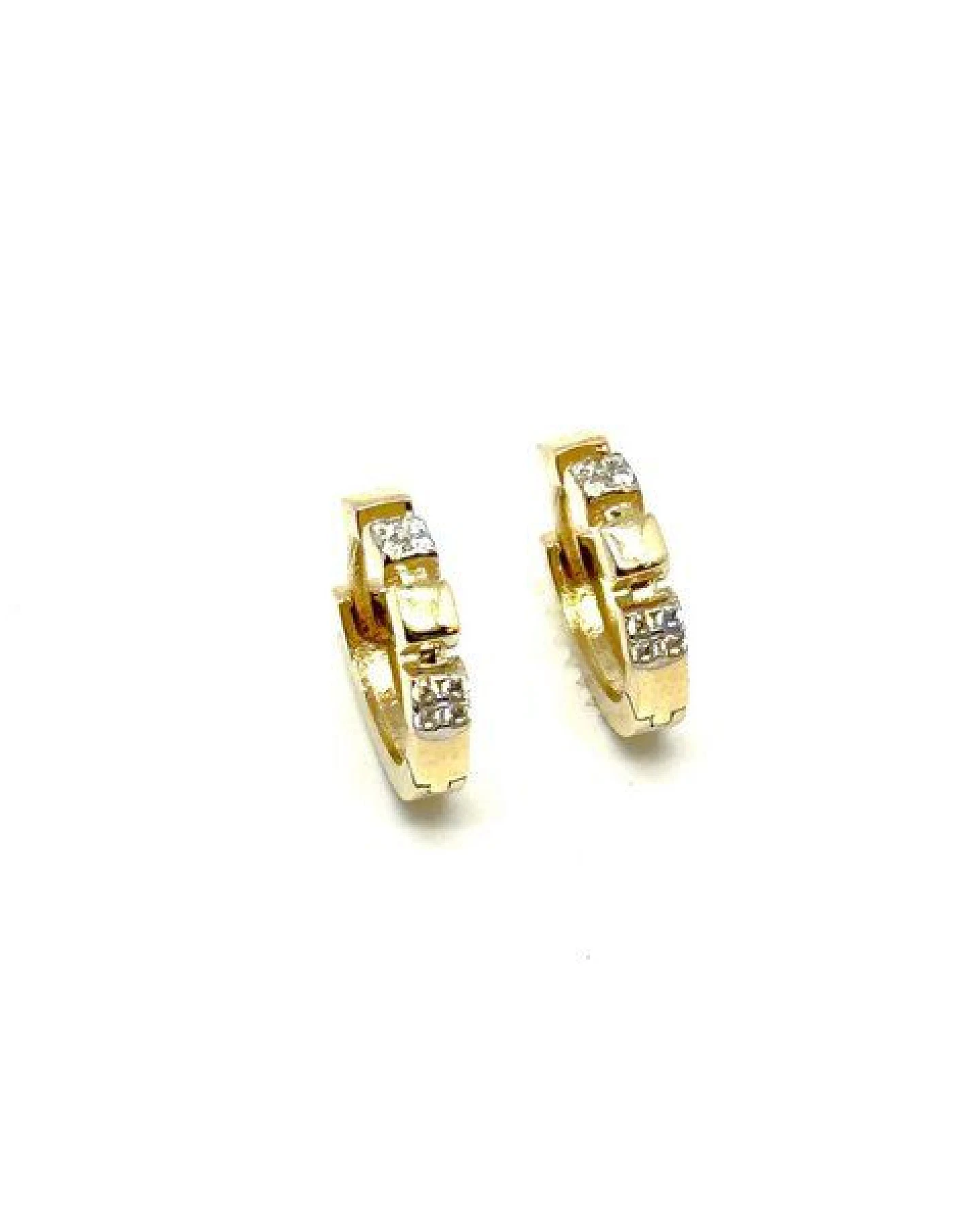 MOANINA Ohrringe Zivia Hoops - 375 Massivgold – Ansicht 2