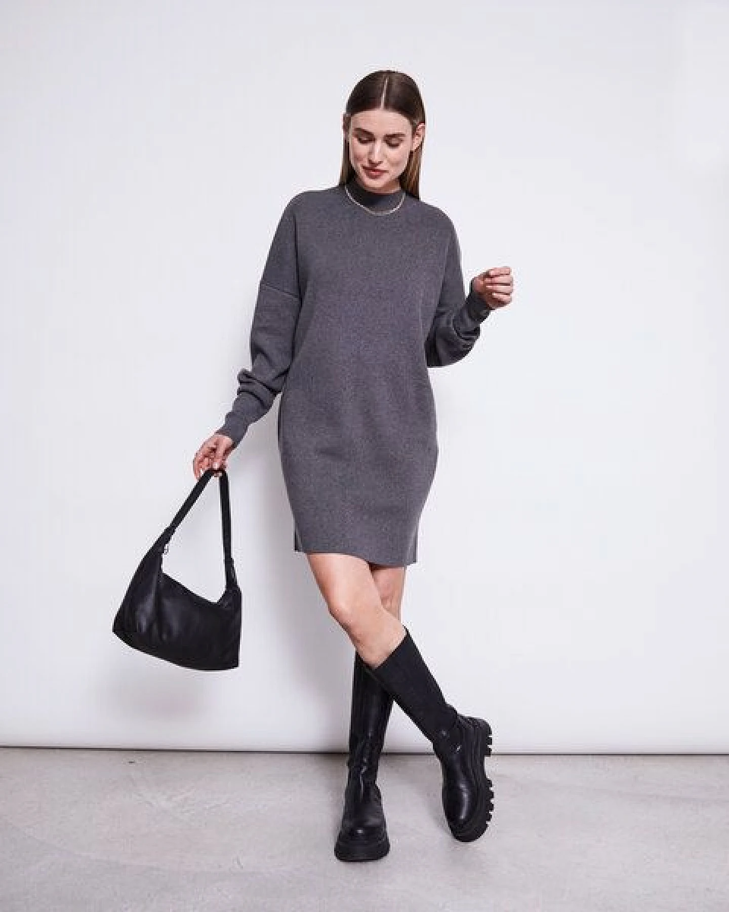 JAN N JUNE Strick Kleid NUNA GOTS – Ansicht 3