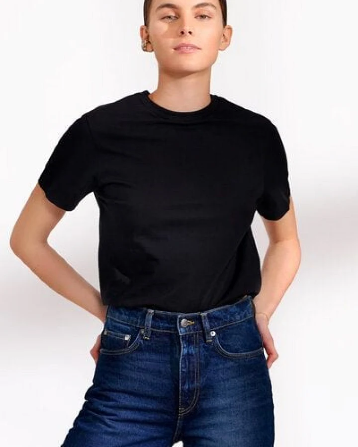 Bread & Boxers Damen T-Shirt mit Rundhalsausschnitt "WMN - CREW NECK REGULAR" - 100% Biobaumwolle - GOTS