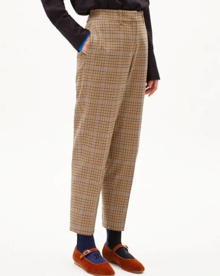 ARMEDANGELS WARMAAR PATTERN - Damen Webhose aus Bio-Baumwoll Mix