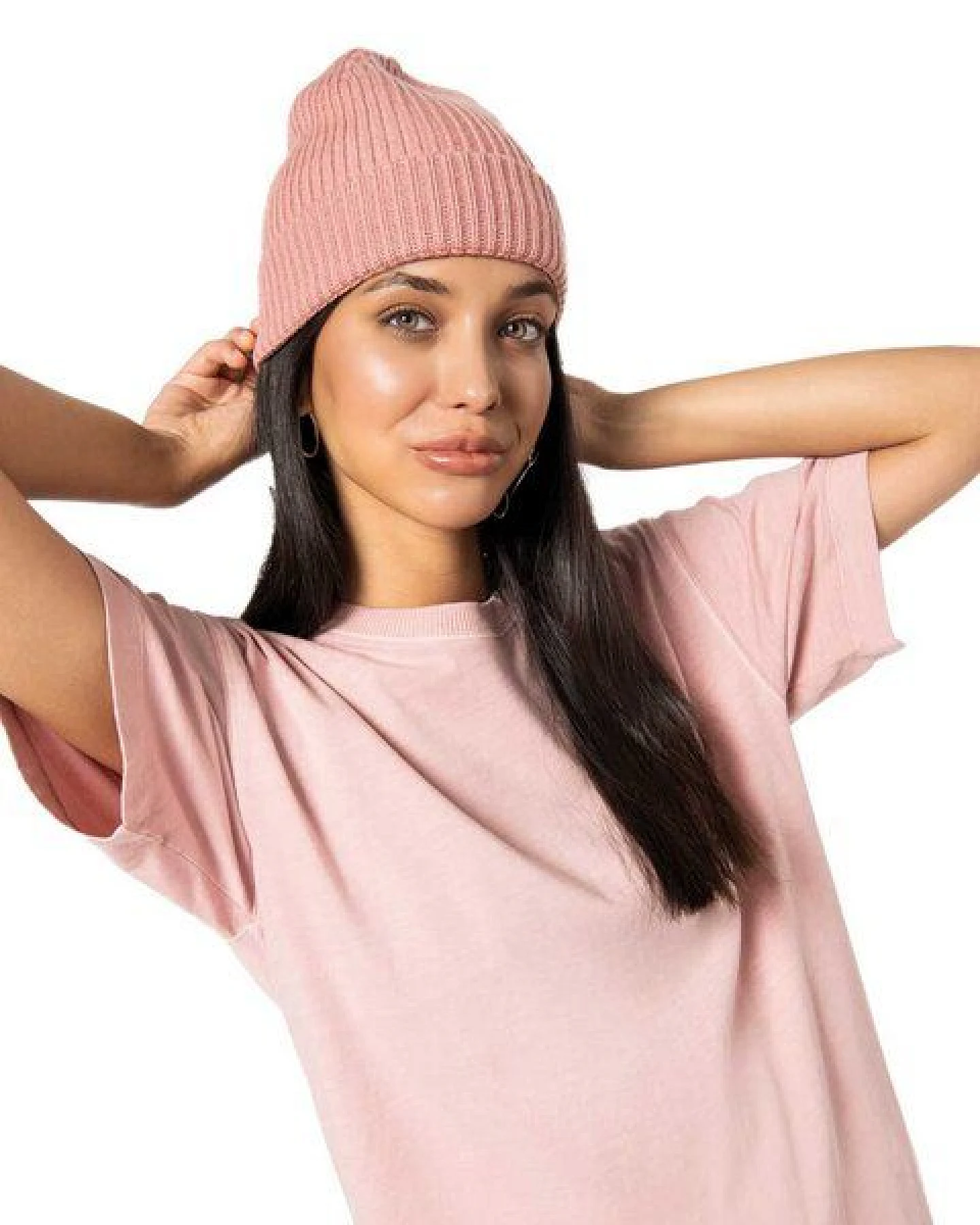 YTWOO Unisex-Mütze mit breitem Rand aus 100% Merinowolle – Ansicht 2