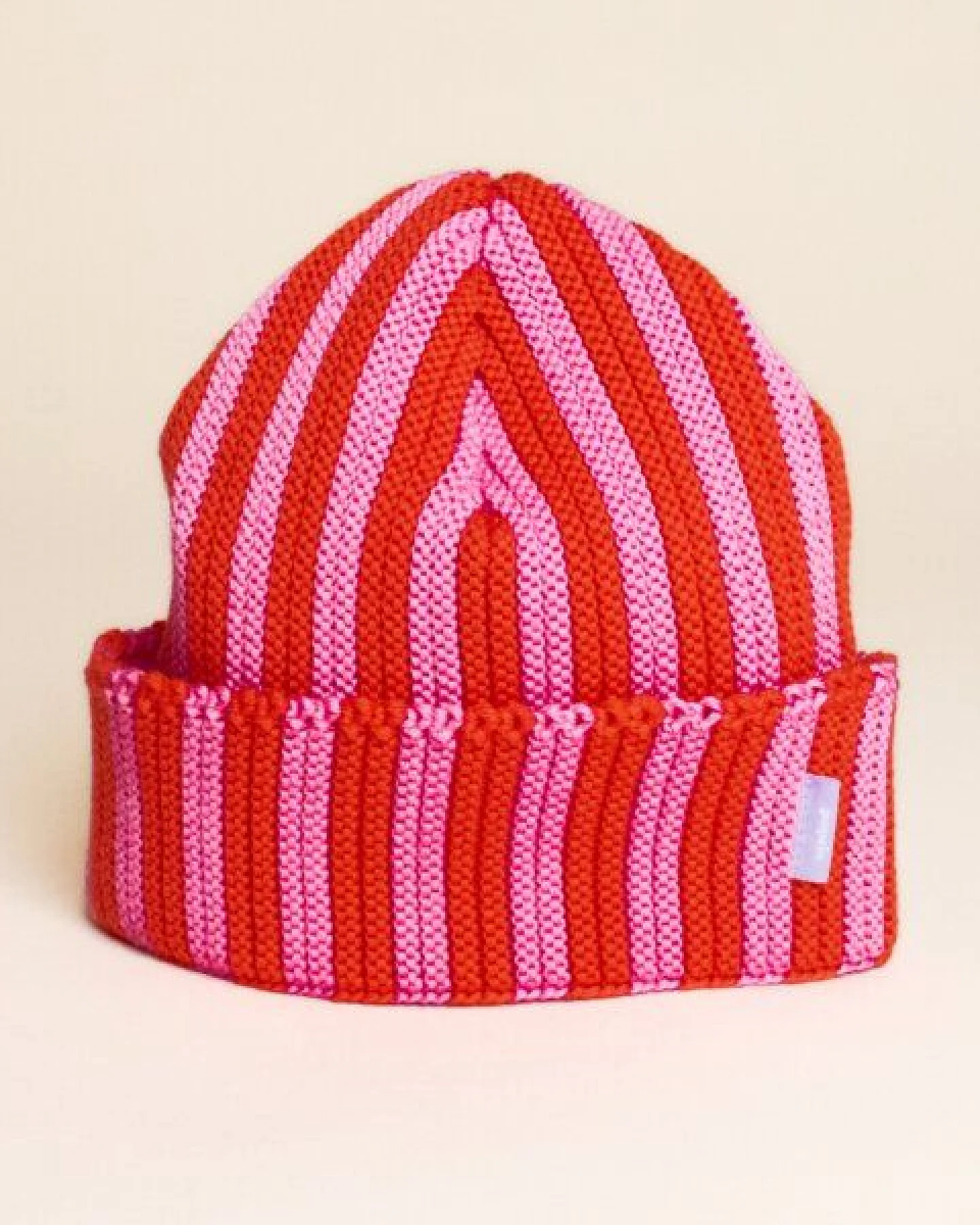 popeia Special Beanie gestreift aus 100% Merinowolle (mulesingfrei) – Ansicht 2