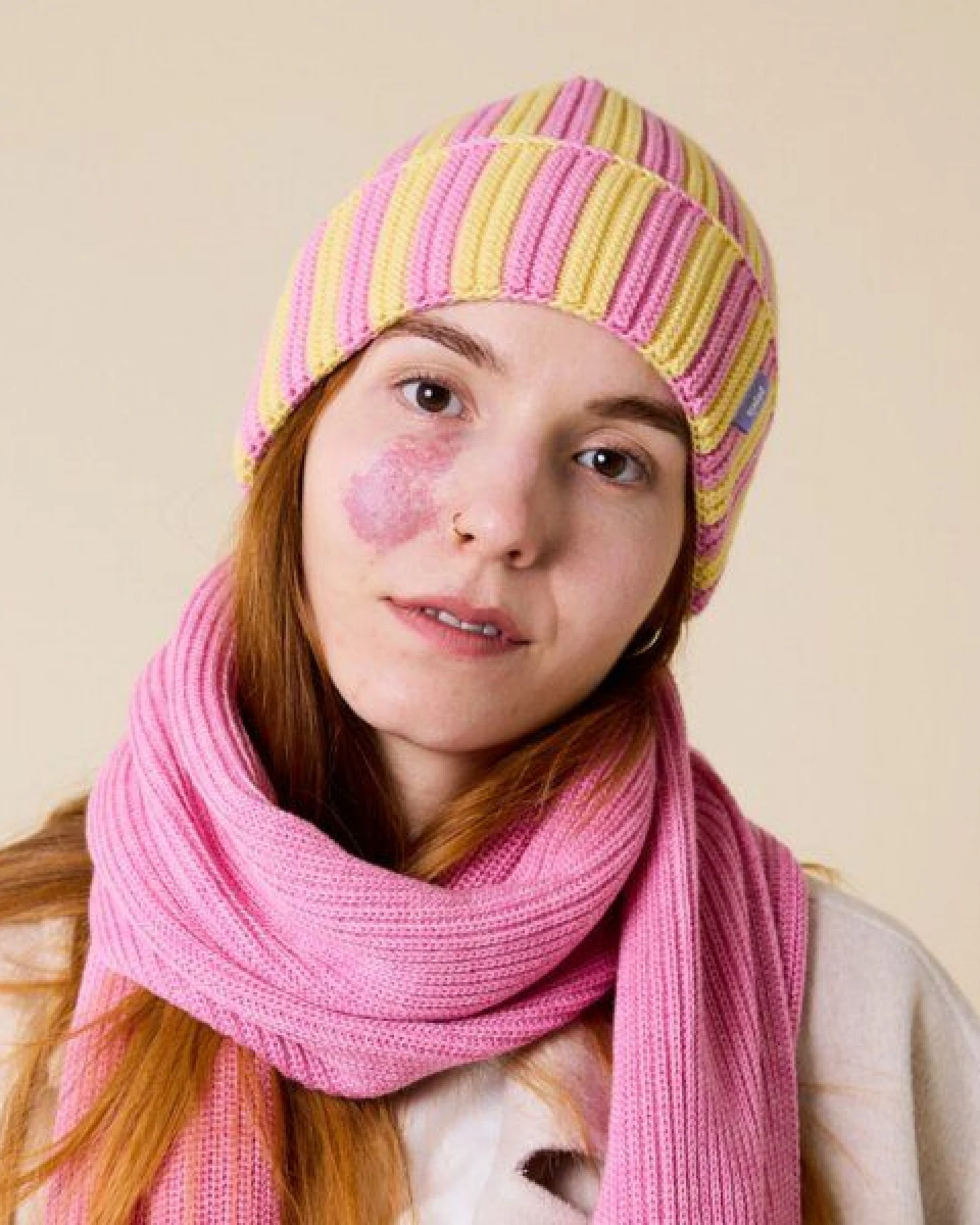 popeia Special Beanie gestreift aus 100% Merinowolle (mulesingfrei) – Ansicht 2