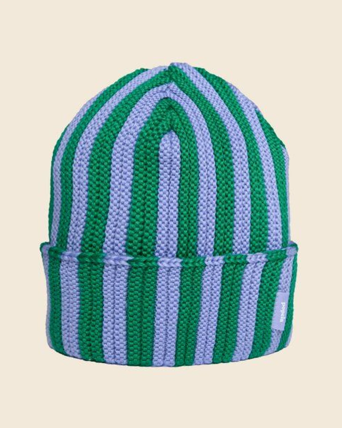 popeia Special Beanie gestreift aus 100% Merinowolle (mulesingfrei) – Ansicht 2