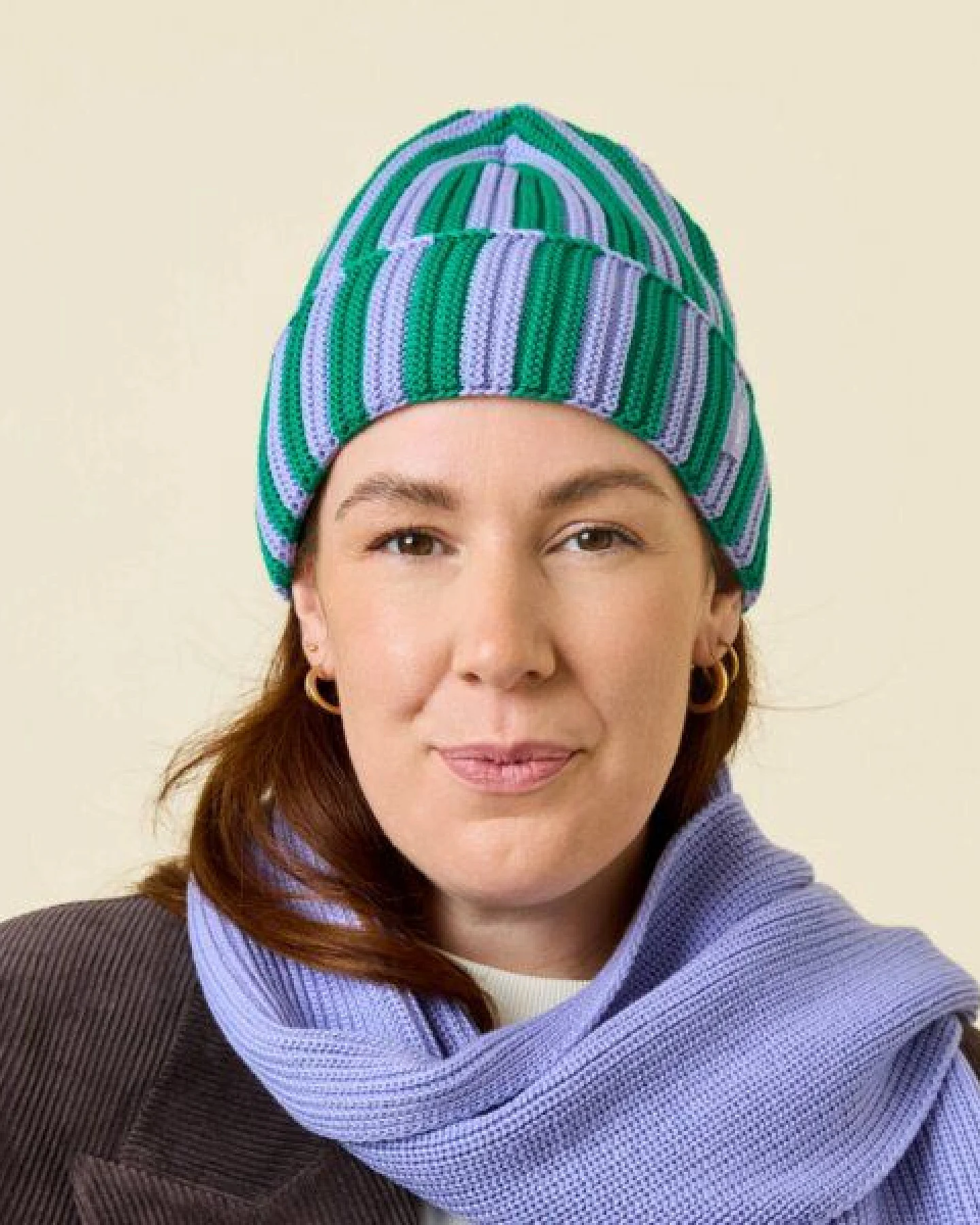 popeia Special Beanie gestreift aus 100% Merinowolle (mulesingfrei) – Ansicht 4