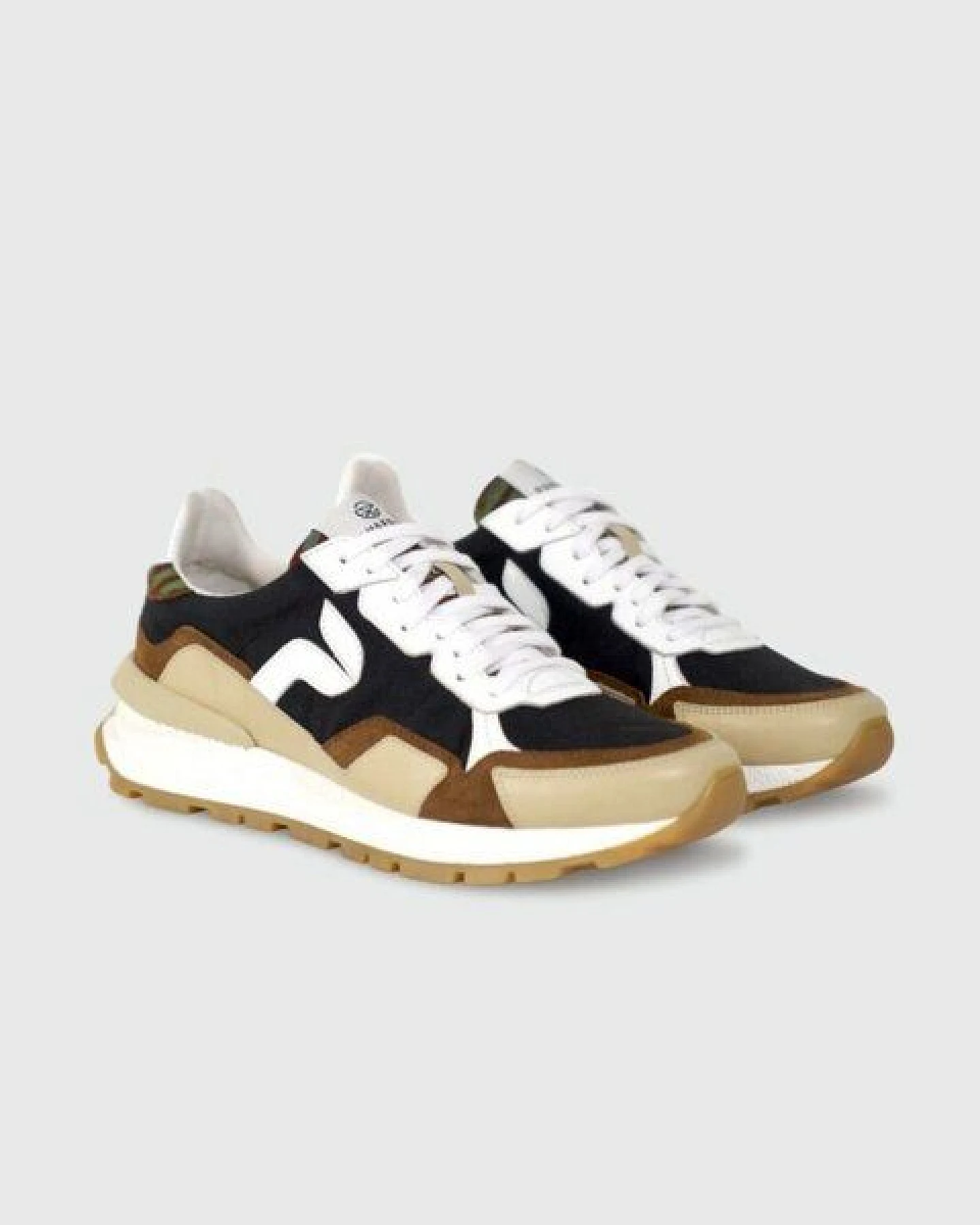 PANAFRICA Akanda - Unisex Recycling Sneaker - White/Noir/Camo/Paon/Bleu/Verde/Arbousse – Ansicht 2
