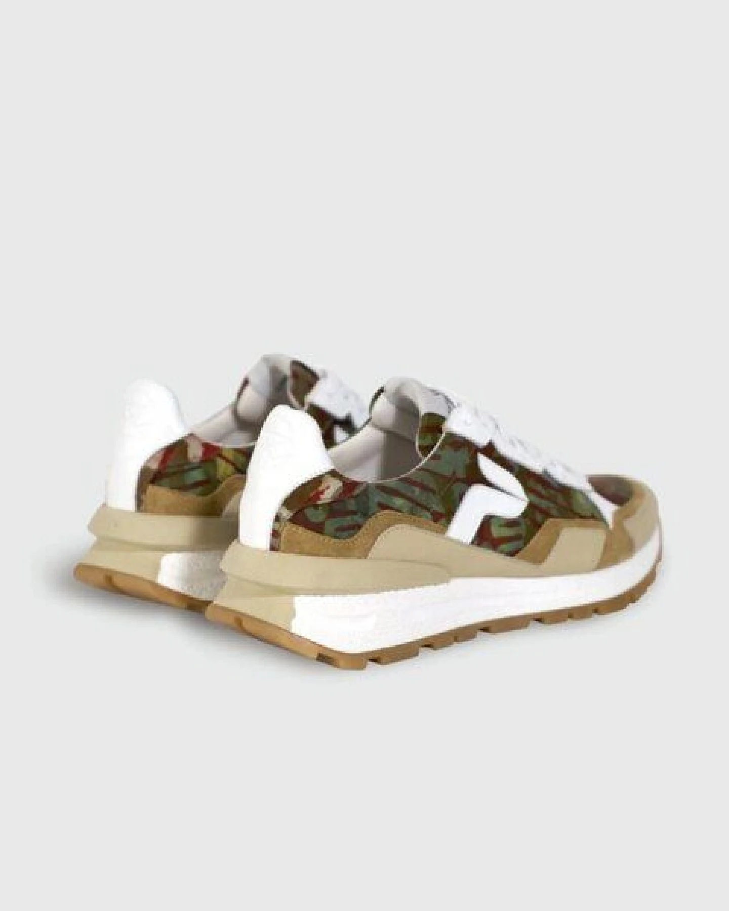 PANAFRICA Akanda - Unisex Recycling Sneaker - White/Noir/Camo/Paon/Bleu/Verde/Arbousse – Ansicht 2